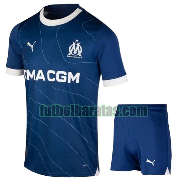 camiseta niño marsella 2023 2024 azul segunda