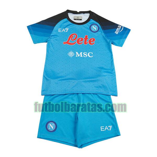 camiseta niño napoli 2022 2023 azul primera