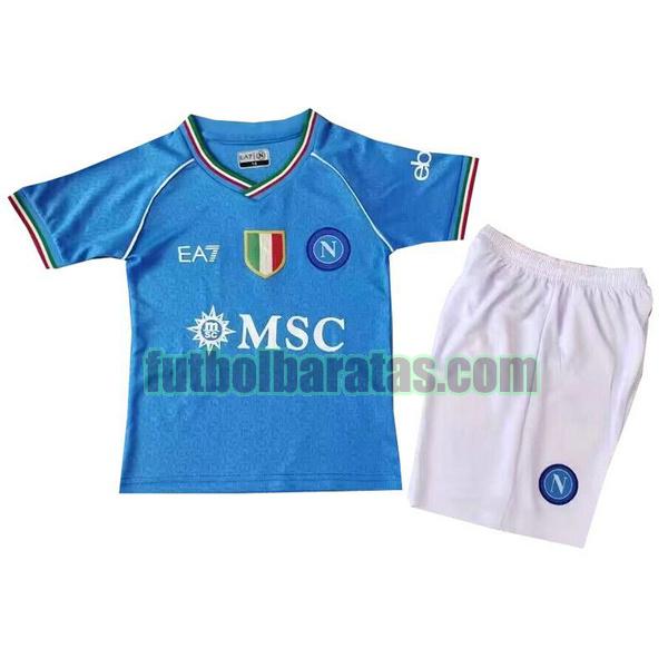 camiseta niño napoli 2023 2024 azul primera