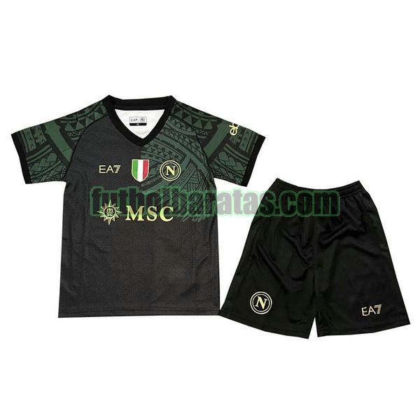 camiseta niño napoli 2023 2024 negro tercera