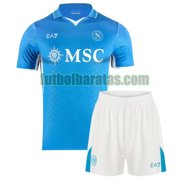 camiseta niño napoli 2024 2025 azul primera