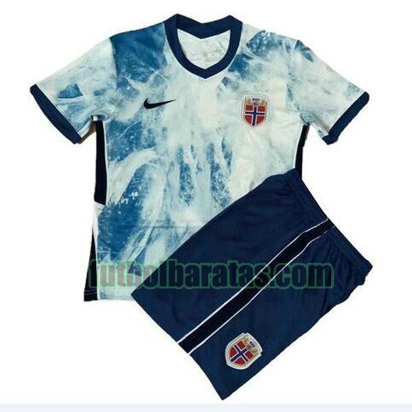 camiseta niño noruega 2021 2022 azul segunda