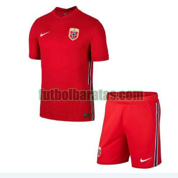 camiseta niño noruega 2021 2022 rojo primera