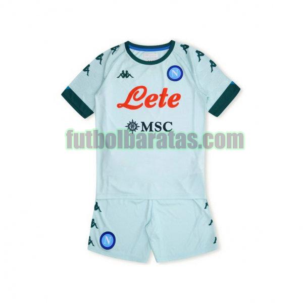 camiseta niño nápoles 2020-2021 azul segunda