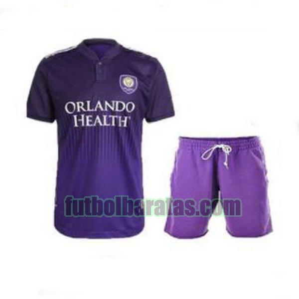 camiseta niño orlando city 2021 2022 púrpura primera