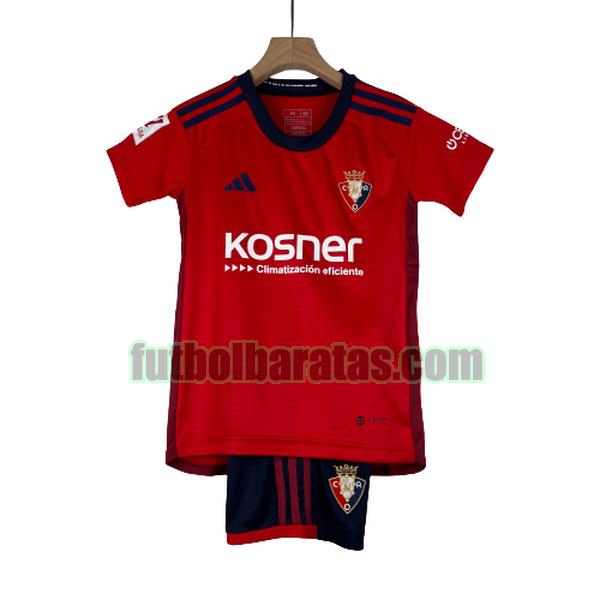 camiseta niño osasuna 2023 2024 rojo primera