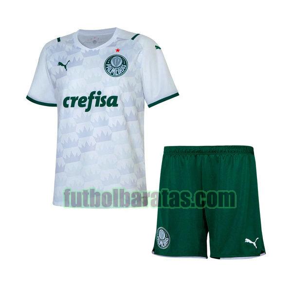 camiseta niño palmeiras 2021 2022 blanco segunda