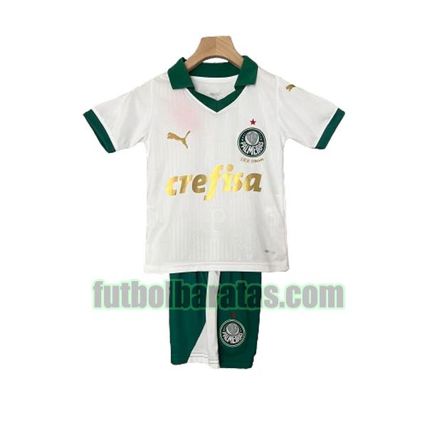 camiseta niño palmeiras 2024 2025 blanco segunda