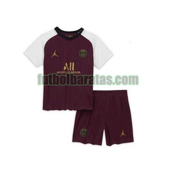 camiseta niño paris saint germain 2020-2021 púrpura tercera