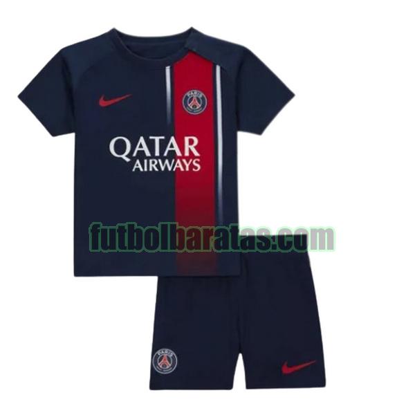 camiseta niño paris saint germain 2023 2024 azul primera