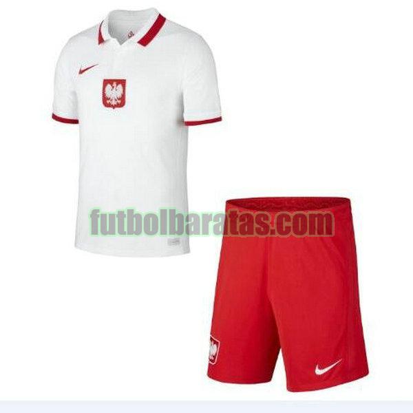 camiseta niño polonia 2021 2022 blanco primera