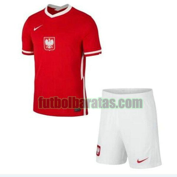camiseta niño polonia 2021 2022 rojo segunda