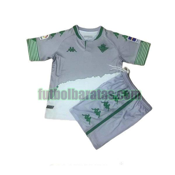 camiseta niño real betis 2020-2021 gris tercera