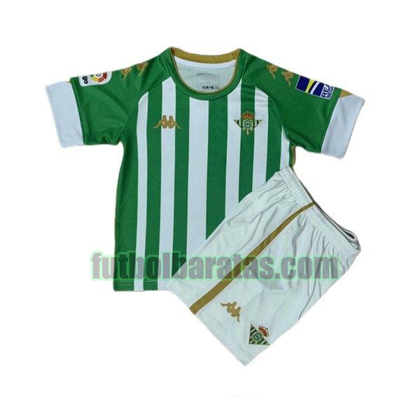 camiseta niño real betis 2020-2021 verde blanco primera