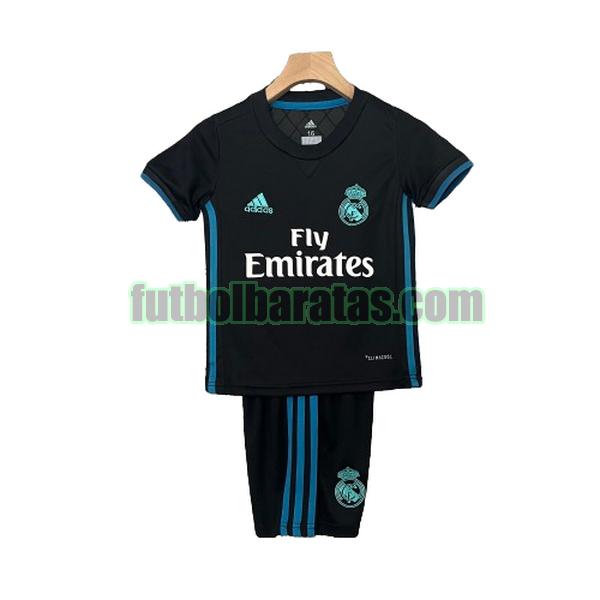 camiseta niño real madrid 2017 2018 negro segunda