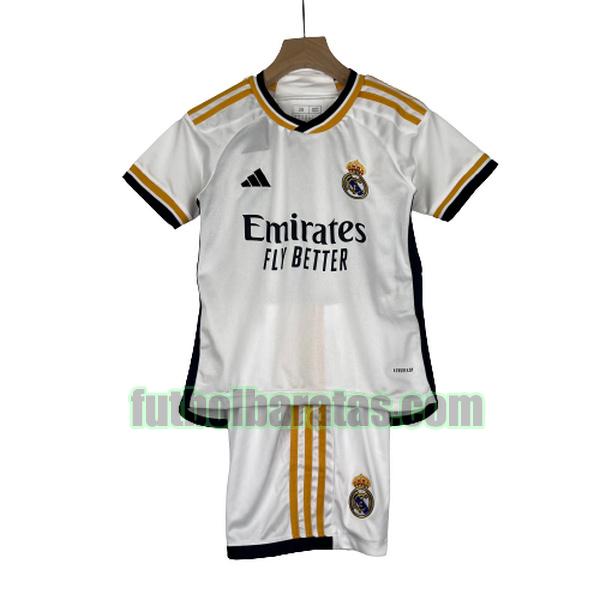 camiseta niño real madrid 2023 2024 blanco primera