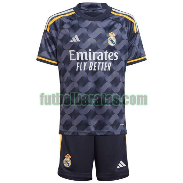 camiseta niño real madrid 2023 2024 negro segunda