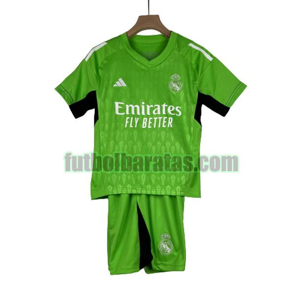 camiseta niño real madrid 2023 2024 verde primera