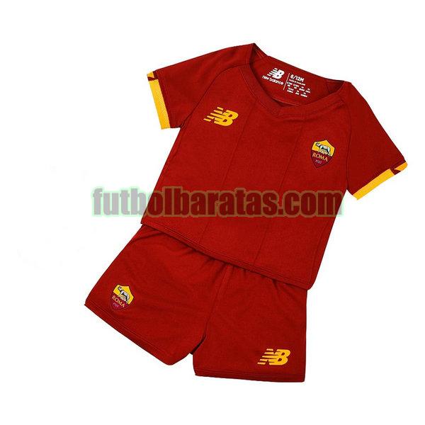 camiseta niño roma 2021 2022 rojo primera