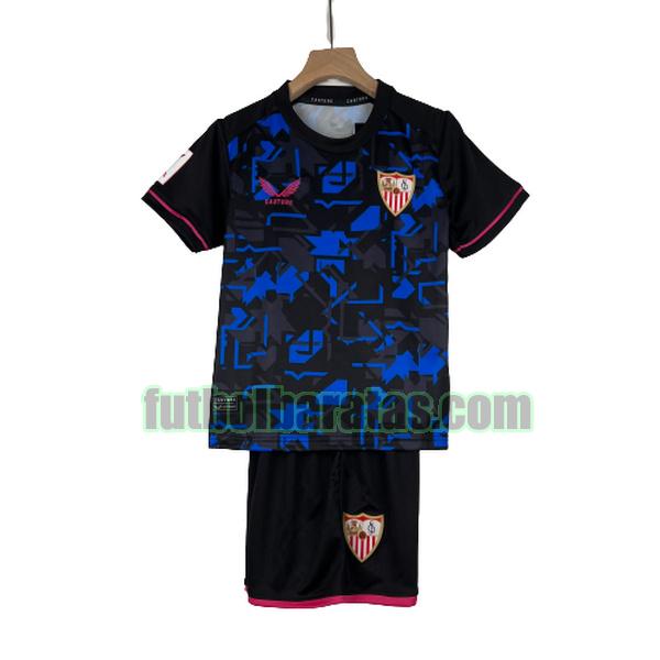 camiseta niño sevilla 2023 2024 azul tercera