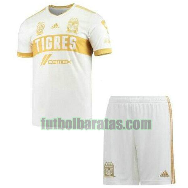 camiseta niño tigres uanl 2021 2022 blanco tercera