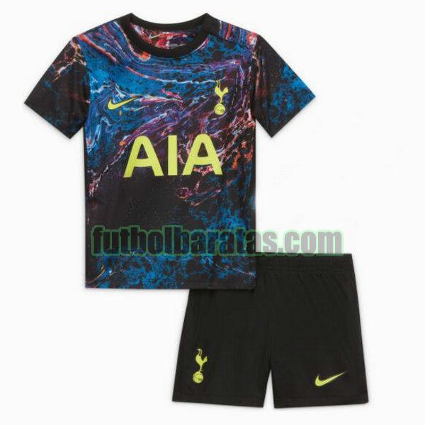 camiseta niño tottenham 2021 2022 negro azul segunda