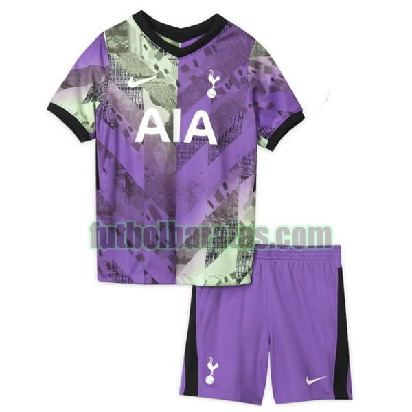 camiseta niño tottenham 2021 2022 púrpura tercera