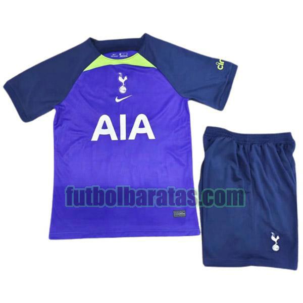 camiseta niño tottenham 2022 2023 azul segunda