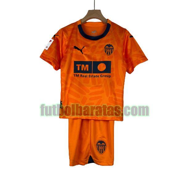 camiseta niño valencia 2023 2024 amarillo tercera