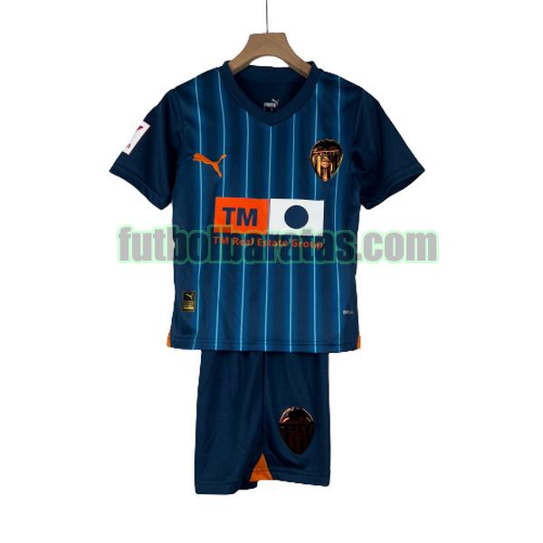 camiseta niño valencia 2023 2024 azul segunda