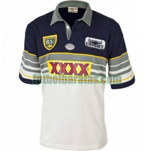 camiseta north queensland cowboys 1995 blanco segunda