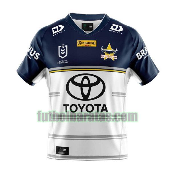 camiseta north queensland cowboys 2021 blanco segunda