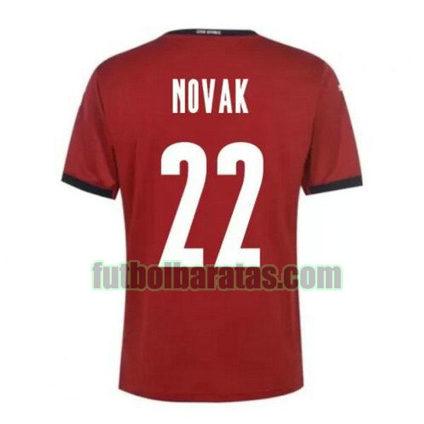 camiseta novak 22 republica checa 2020 primera