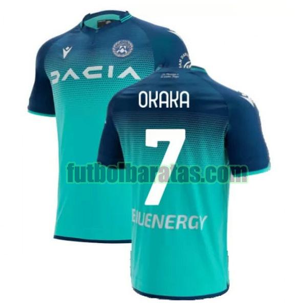 camiseta okaka 7 udinese 2021 2022 verde segunda