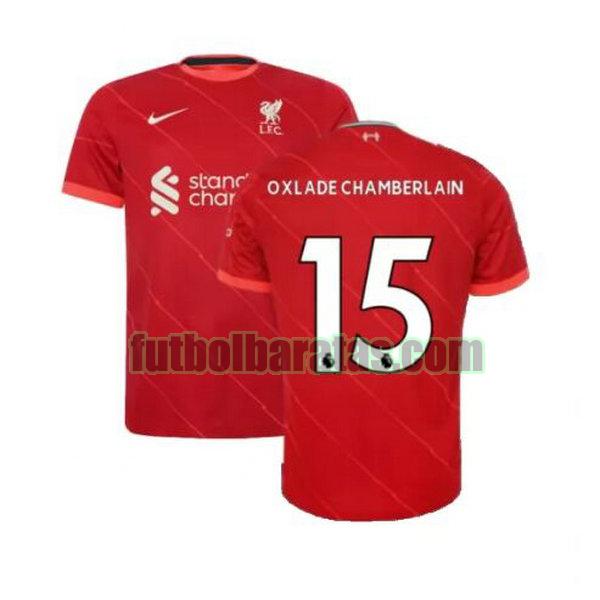 camiseta oxlade chamberlain 15 liverpool 2021 2022 rojo primera
