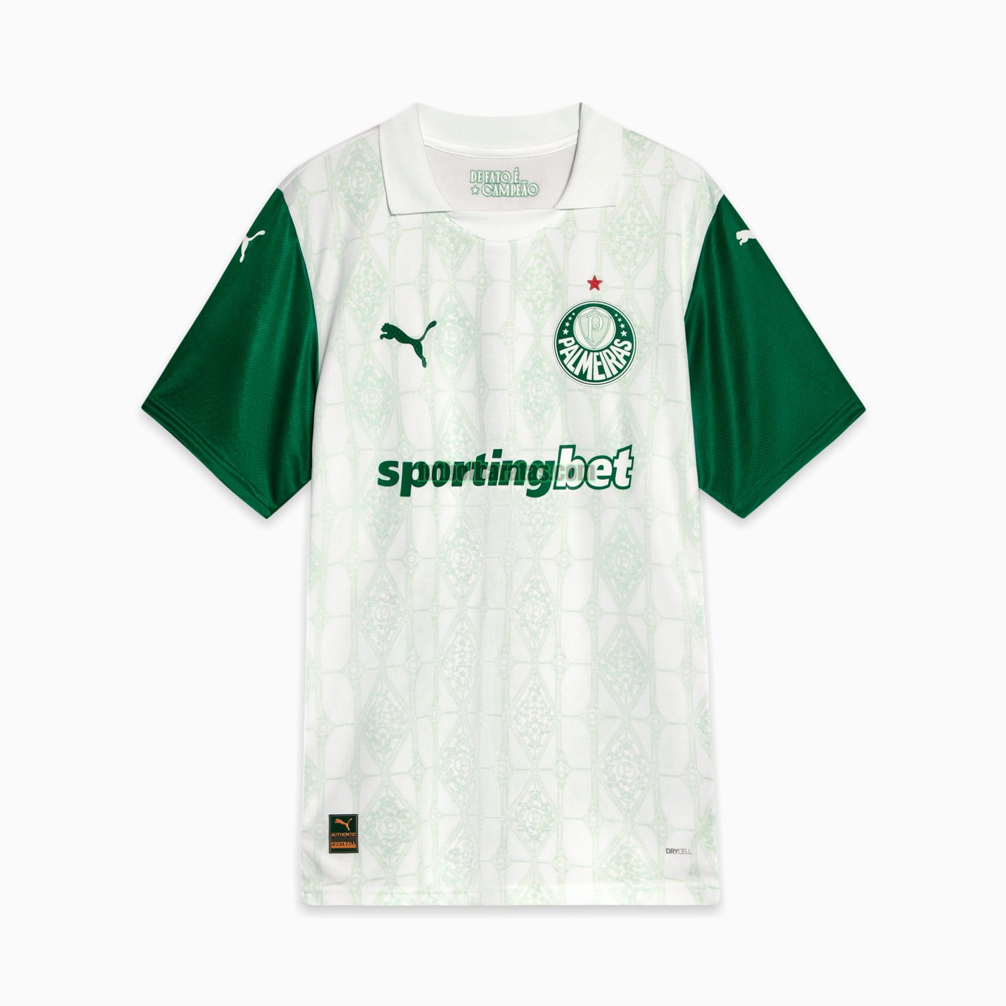 camiseta palmeiras 2025 blanco segunda