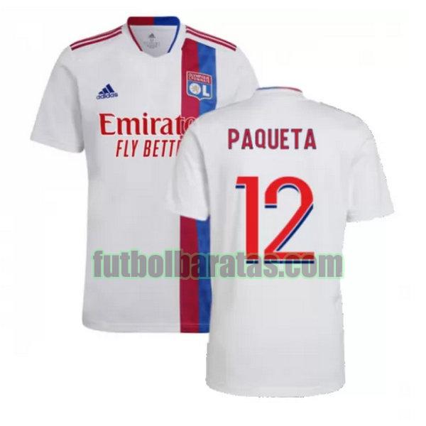 camiseta paqueta 12 lyon 2021 2022 blanco primera