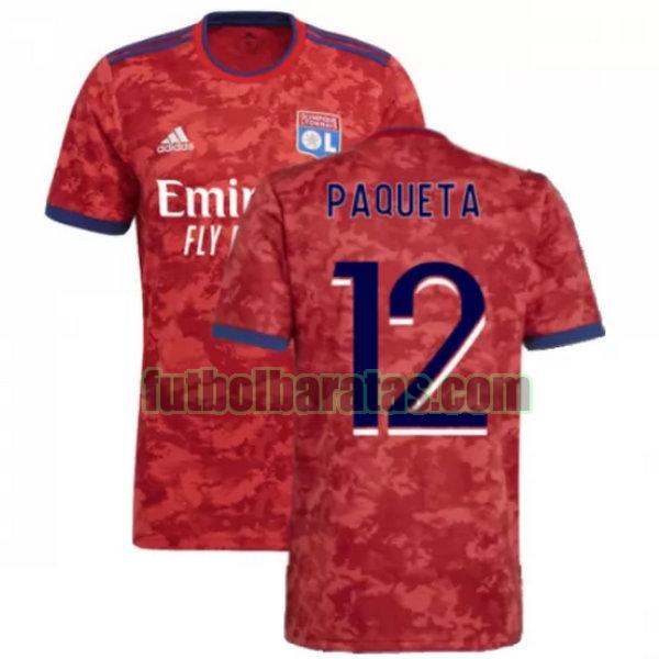 camiseta paqueta 12 lyon 2021 2022 rojo segunda