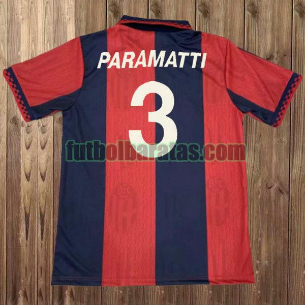 camiseta paramatti 3 bologna 1995 rojo primera