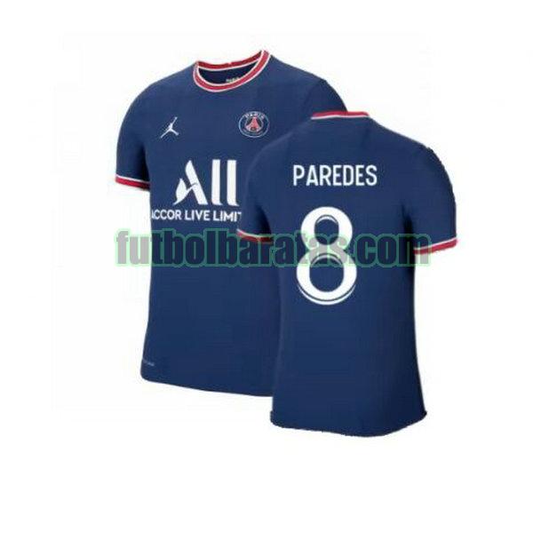 camiseta paredes 8 paris saint germain 2021 2022 azul primera