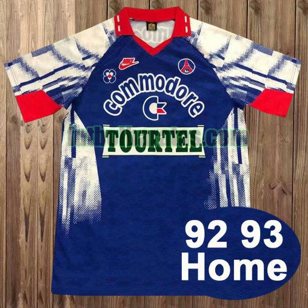 camiseta paris saint germain 1992-1993 azul primera