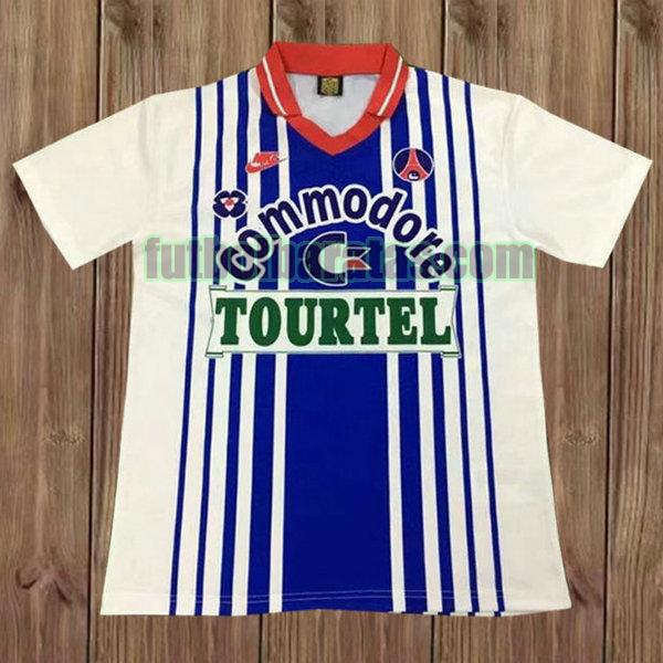 camiseta paris saint germain 1993-1994 blanco segunda