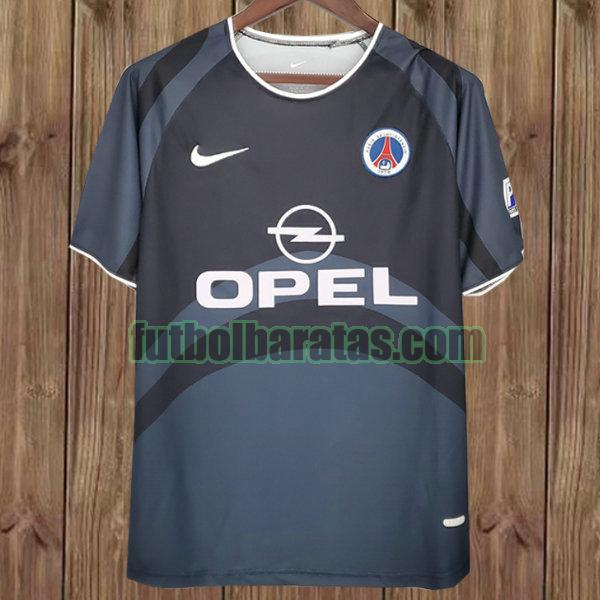 camiseta paris saint germain 2001-2002 gris tercera