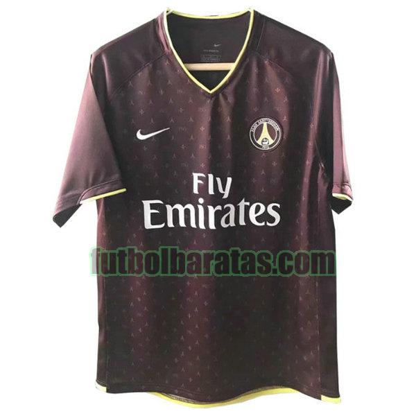 camiseta paris saint germain 2006-2007 púrpura segunda