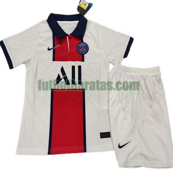 camiseta paris saint germain 2020-2021 ninos segunda