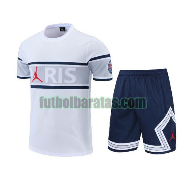 camiseta paris saint germain 2022 2023 blanco negro training conjunto