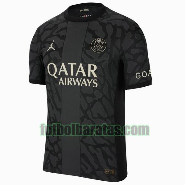 camiseta paris saint germain 2023 2024 negro tercera