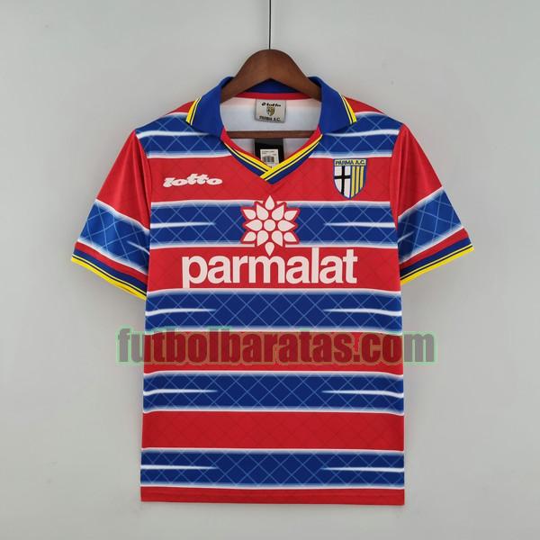 camiseta parma 1998 1999 rojo azul segunda