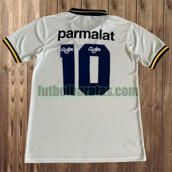 camiseta parmalat 10 boca juniors 1994-1995 blanco segunda