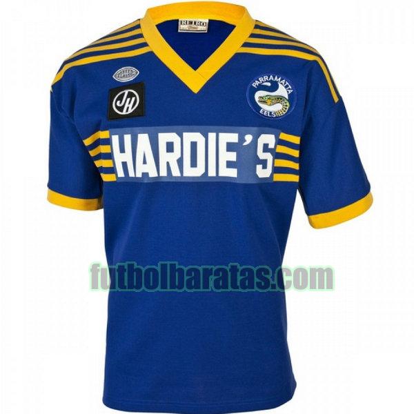 camiseta parramatta eels 1982 azul primera